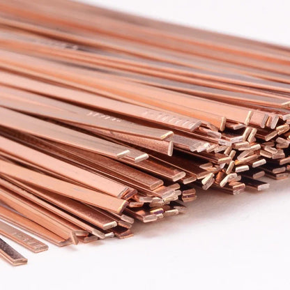 Phosphorus Copper Electrode Welding Rod - Brass Welding Wire Bronze Soldering Rod - 1.0/2.0mm*500mm, No Solder Powder Needed