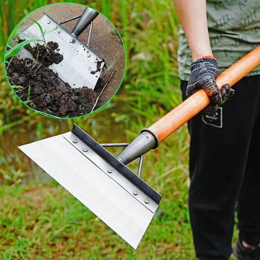 30cm Metal Weed Cleaning Shovel: Stainless Steel Garden Shovel for Moss - Multifunctional Farm Weeding Tool
