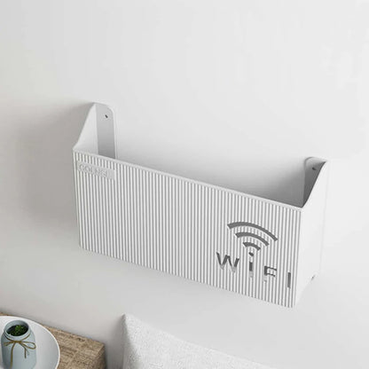 Router and Set-Top Box Storage Rack: TV Organizer Shelf for Home Entertainment