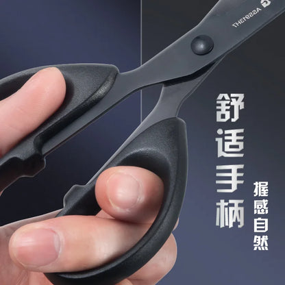 M&G Black Blade Scissors: Rust-Proof Sharp 160/180mm Tailor and Student Scissors for Paper Cutting - Household Office Supplies