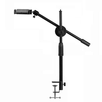 Horizontal Tripod for Phone, Smartphone Table Stand with Articulated Arm for Mobile Filming, Photography, and Content Creation