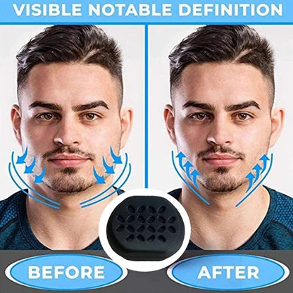 Jawline Trainer Duo: 2pcs Silicone Detachable Jaw Exerciser Balls - Facial Muscle Training Supplies, Face Trainer Chew Ball