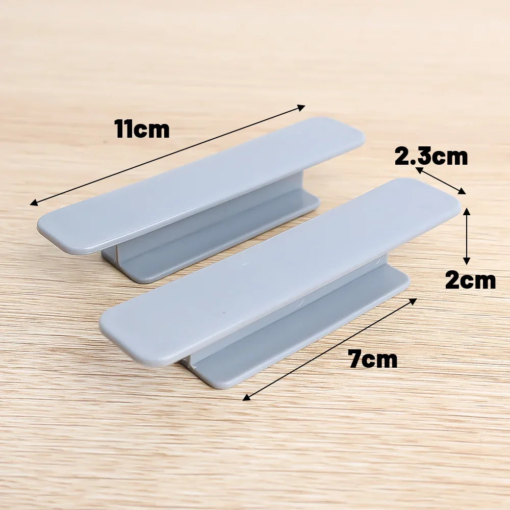 Self-Adhesive Drawer Handles: Set of 4/2PCS, Window Cabinet & Wardrobe Handle Organizer - Easy Paste Open Sliding Door Knob Auxiliary Device