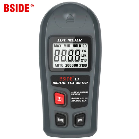 NEW Digital Lux Meter Illuminometer - LCD Pocket Light Meter 0~200,000 Lux/FC, Photometer Luxmeter with Measure Tester Sensor