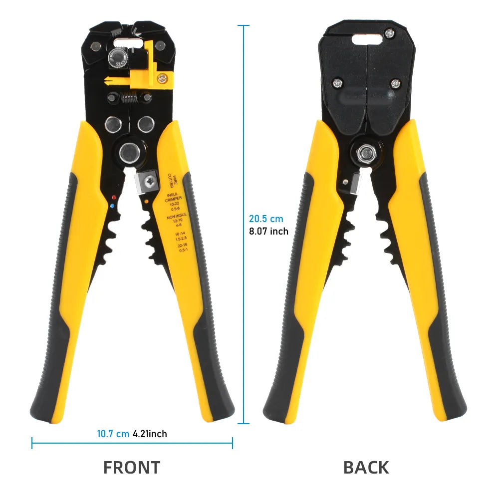 Multifunctional Wire Hand Tool: Adjustable Automatic Wire Stripper Crimper Cable Cutter - Essential for Stripping, Crimping, and Terminal Work