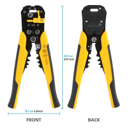 Multifunctional Wire Hand Tool: Adjustable Automatic Wire Stripper Crimper Cable Cutter - Essential for Stripping, Crimping, and Terminal Work