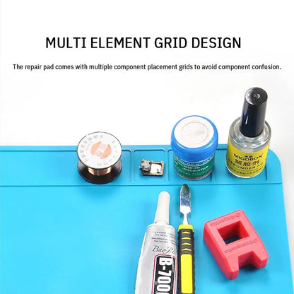 Silicone Waterproof Repair Pad: Multi-Component Placement & Heat Insulation for Motherboard Repair