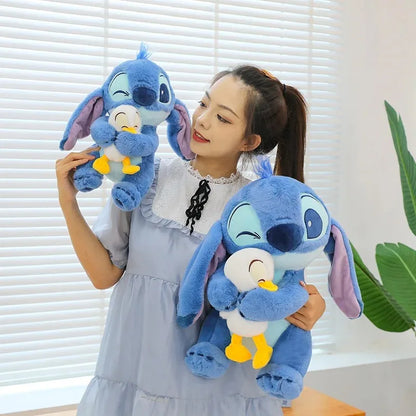 Disney Stitch Lilo Doll - Cute Duck Stitch Plush Toy, Kawaii Decoration for Christmas and Children's Birthday Gifts