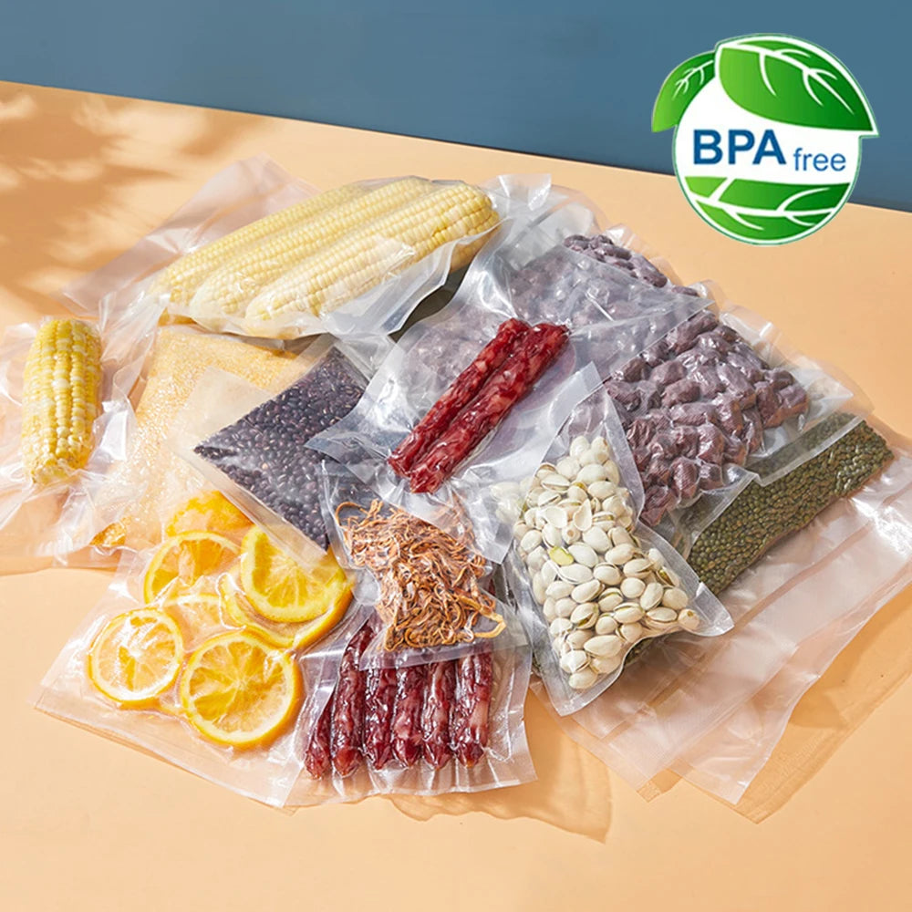 100pcs/Lot Food Vacuum Bags: Compatible with Z-21 Vacuum Sealer Machine - Vacuum Packaging for Food Sealing and Storage