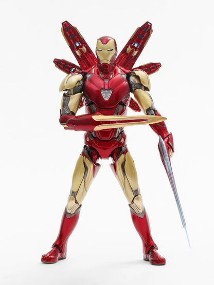 ZD Toys Iron Man Mark 85 (2.0) Action Figure - 1/10 Scale Legends Spider-Man and Avengers Model, Tony Stark Collectible for Adults