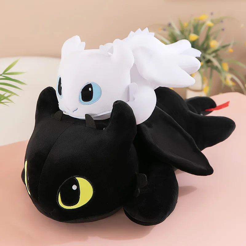 MINISO Little Flying Dragon Plush Toy - Toothless Doll Pillow, Party Model, Ideal Birthday Gift for Girls