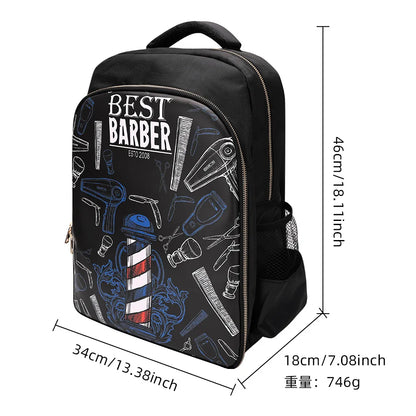 Portable Professional Barber Salon Makeup Backpack - Large Capacity Multifunctional Hairdressing Travel Bag