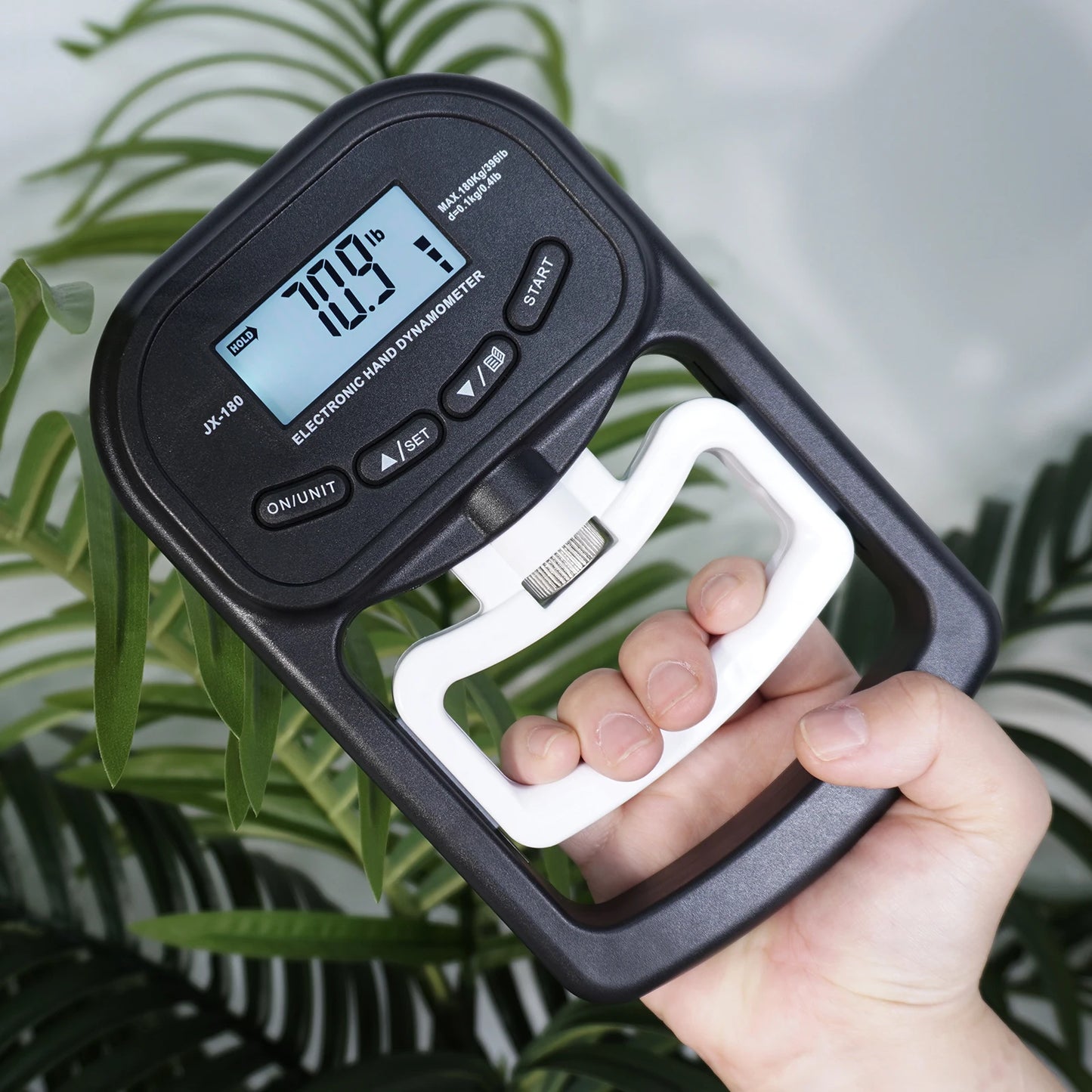 Digital Hand Dynamometer Grip Strength Trainer - Electronic Tester with USB and LCD Screen for Sports, Home, and School Use