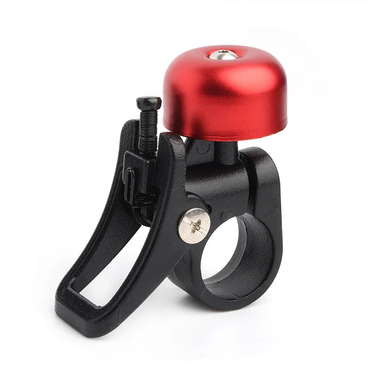 Aluminum Alloy Bell Horn Ring for Xiaomi Electric Scooter Mi 3 PRO M365 1S - Quick Release Mount with Red Cap