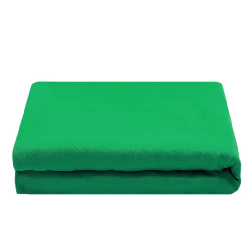 Green Screen Chromakey Photography Backdrops | Polyester Cotton Cloth | Photo Studio Stand Included | Ideal for Live Shoots - 3X6M