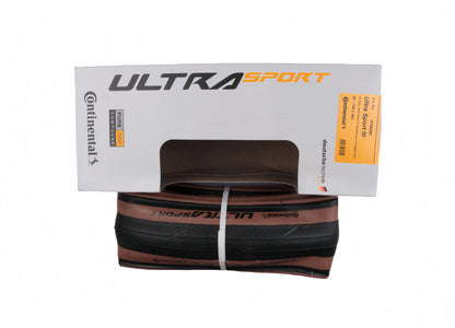 Continental Ultra Sport III Grand Sport Race Bike Tire: 700x23C/25C/28C - Road Bike Folding Tyre with Anti-Puncture Protection