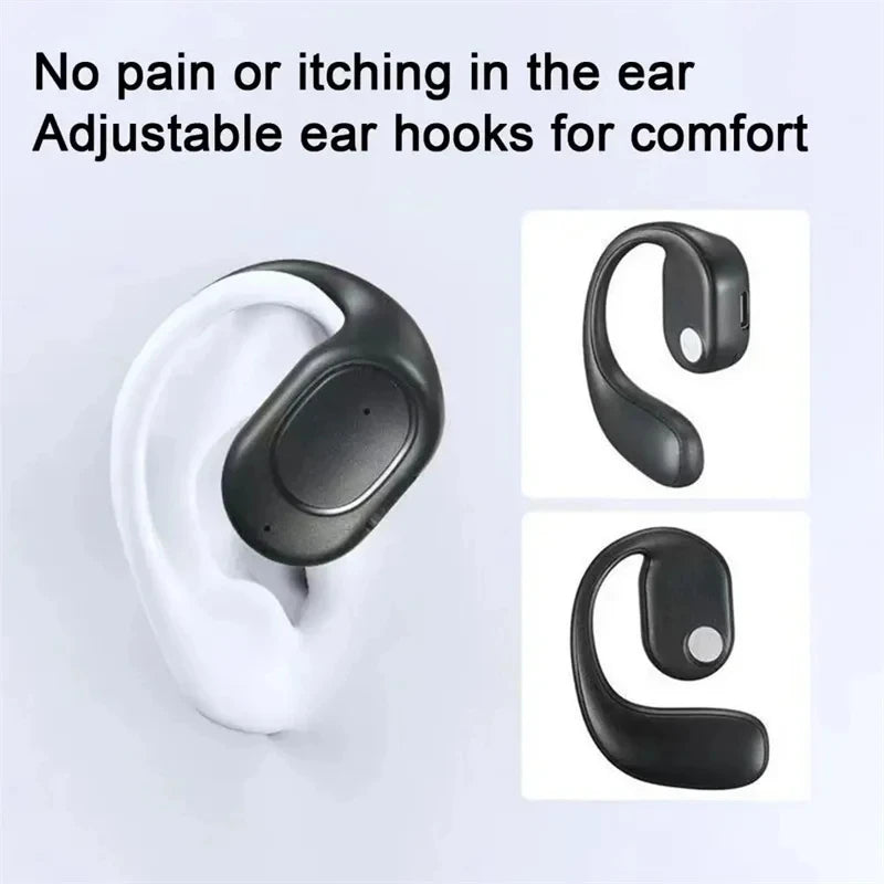 Wireless Bluetooth Headphones with Microphone - Bone Conduction, Noise-Canceling Earphones for Driving