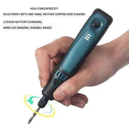 Small Electric Grinder - Multifunctional Hand-Held Polishing and Grinding Pen, Miniature Household Carving Tool Combination