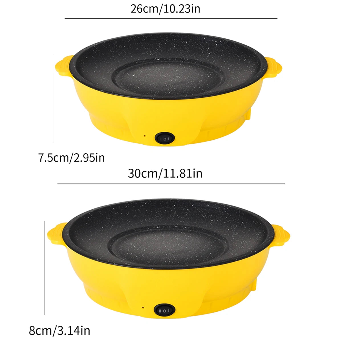 220V Multifunctional Electric Baking Tray - Non-Stick Grill and Roasting Pan for Kitchen and Barbecue