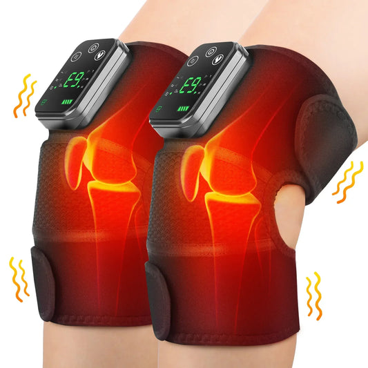 Electric Knee Temperature Massager | Heating Vibration Massage for Joint Support & Arthritis Relief