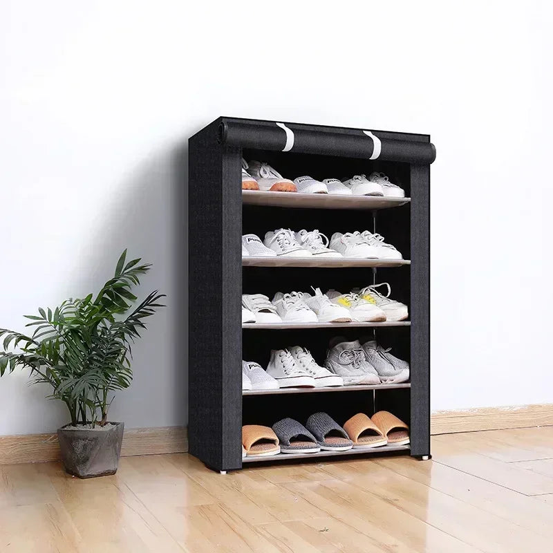 Dustproof Multilayer Shoe Storage Rack - Nonwoven Organizer Cabinet for Home, Hallway, and Space-Saving Shelves