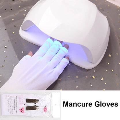 2pcs UV Protection Gloves - Anti-Nails Radiation Proof Glove for UV Light Lamp Dryer, Manicure Nail Tool Hand Protector