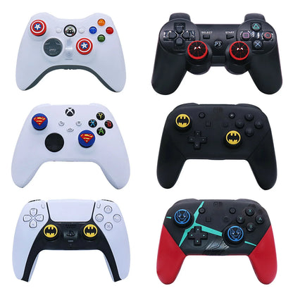 1 Pair Thumb Grip Caps for PlayStation and Xbox Controllers – Spiderman Design for PS5, PS4, Xbox Series X/S Joystick Accessories