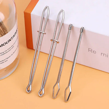 Elastic Metal Drawstring Rope Threaders: DIY Sewing Accessories - Self-Locking Tweezer Clip for Elastic Cord Rope Threading