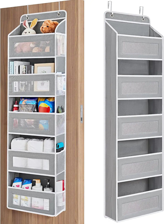 5 Shelf Over-the-Door Organizer with Large Capacity Pockets - Bedroom/Bathroom Storage Solution, 1 Piece