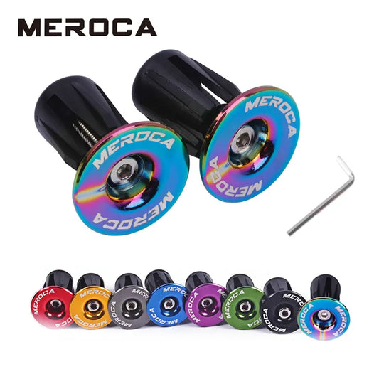 Aluminum Alloy Handlebar End Plugs: 1 Pair for Mountain & Road Bikes - BMX MTB Grip Cover & Bicycle Accessories