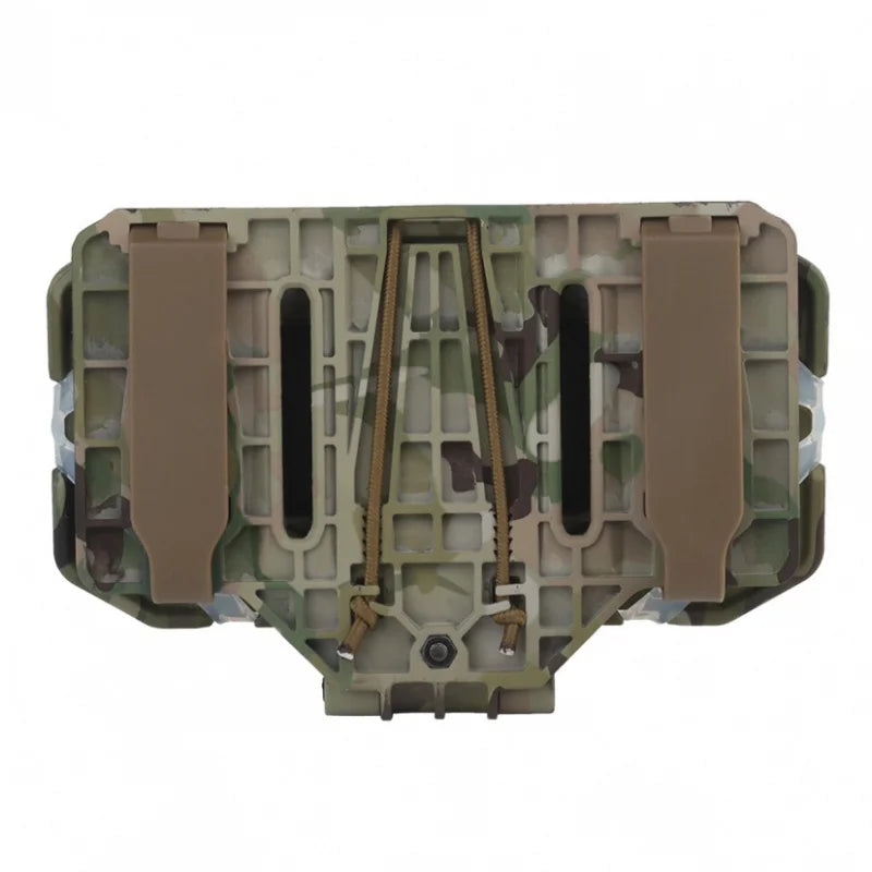 Tactical MOLLE Folding Navigation Board - Military Airsoft Map Case with Admin Panel & Mobile Phone Holder (Screen Size 4.7-6.7in)