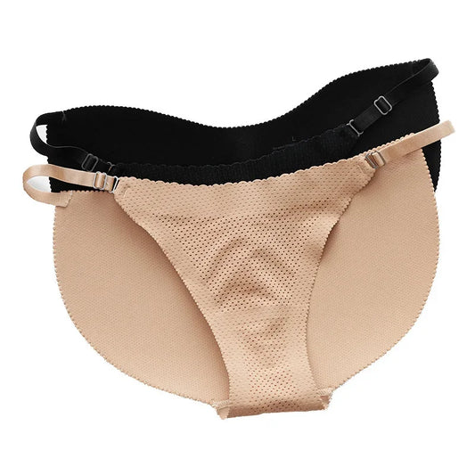 Hip Padded Panties for Women - Butt Lifter Shapewear with Push-Up Shaper Control Briefs, Includes Fake Ass Panty with Hip Pads