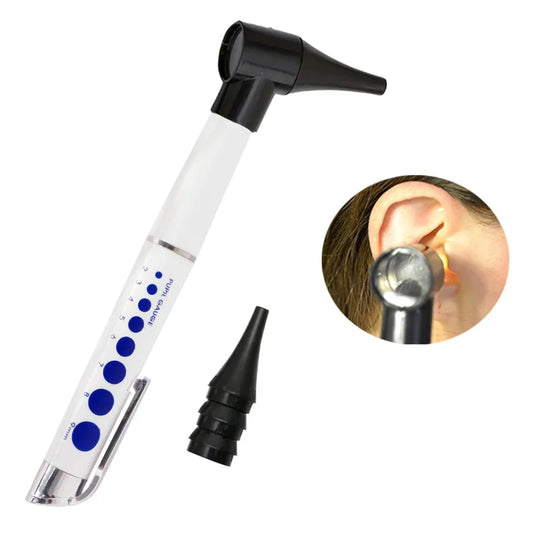 Clinical Diagnostic Ear Examination Set - Medical Otoscope & Ophthalmoscope Pen with Ear Light Magnifier & Cleaner