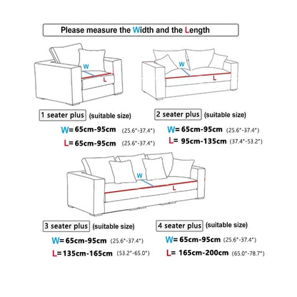 Waterproof Jacquard Sofa Cover - High Elasticity, All-Season Universal Cushion Protector, Anti-Slip Dust Cover