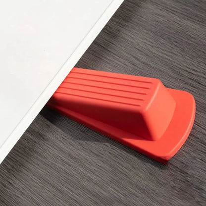 Silicone Door Stopper – Self-Adhesive Strong Suction Wall Protector – Hidden, Mute Anti-Collision Floor Holder ( 12.4 x 12.4 x 3.5 cm )