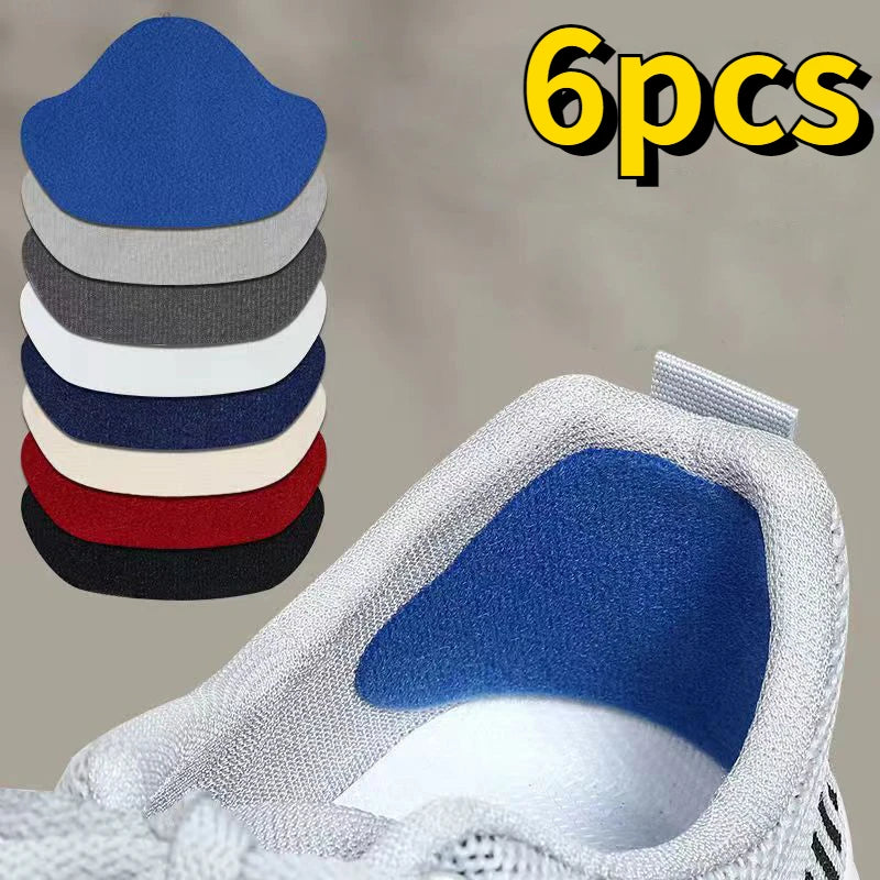 6pcs Sports Shoe Repair Stickers - Suede Heel Protector and Anti-Wear Patches | Self-Adhesive Insole Pads for Foot Care