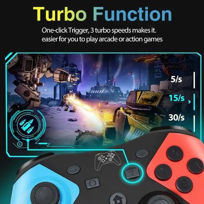 Universal Wireless Bluetooth Game Controller for Nintendo Switch, PC and Android – Compatible with Switch Pro, OLED, Lite and More