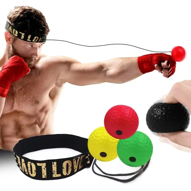 Head-Mounted Punching Ball - Speed and Reflex Training for Boxing, Sanda, Home Fitness Exercise Equipment