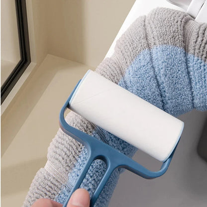 Knitted Warm Toilet Cover with Carry Handle | Thickened Star Design for All Seasons | General Purpose Toilet Seat Cover