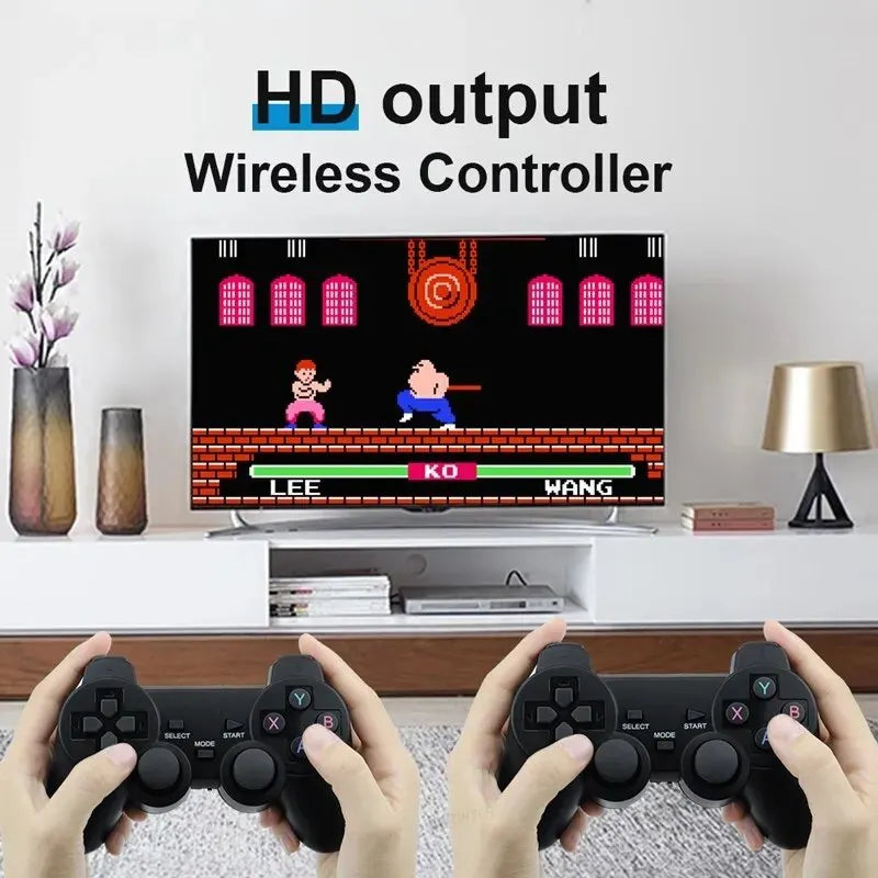 Video Game Console with 20,000 Built-In Games – Wireless Controller, 4K HD TV Game Stick, Retro Mini Handheld Game Player