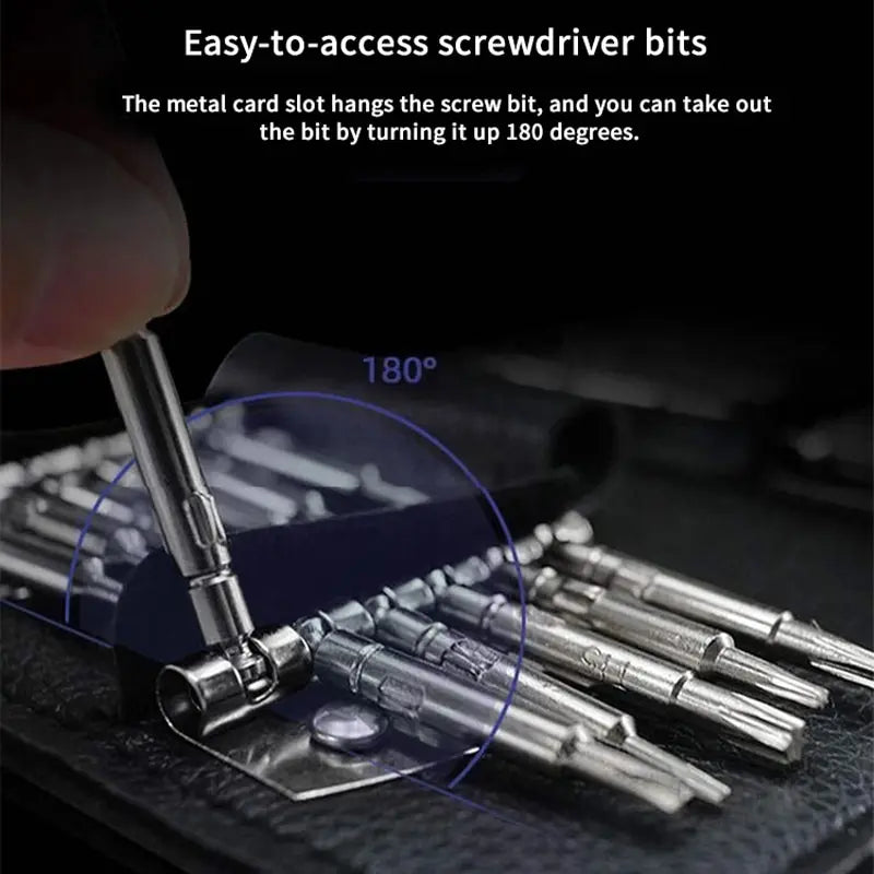 25 in 1 Portable High-Quality Screwdriver Set - Disassembly Repair Tool - Multifunctional Manual Screwdriver Kit