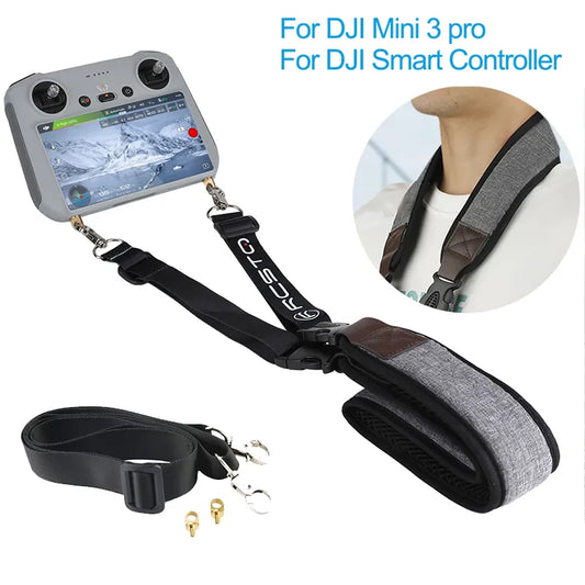 Adjustable Neck Strap Lanyard for DJI Mini 3/4 PRO RC Controller - Shoulder Strap with Buckle Screen - DJI Mini 3/4 Pro Accessories