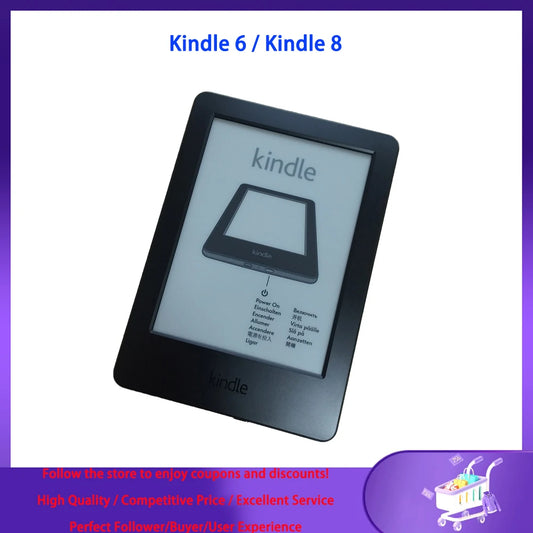 KPW2 Kindle Paperwhite 2 / Kindle 6th Gen with Backlight, Kindle 8th Gen without Backlight, E-Book Reader