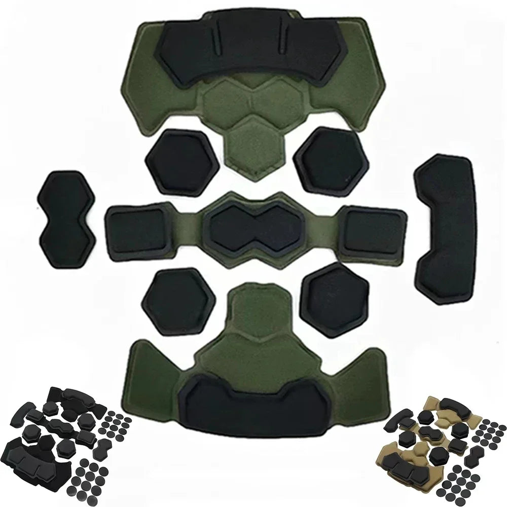 Memory Foam Tactical Pad Replacement - Air Cushion Helmet Liner for Enhanced Protection and Comfort