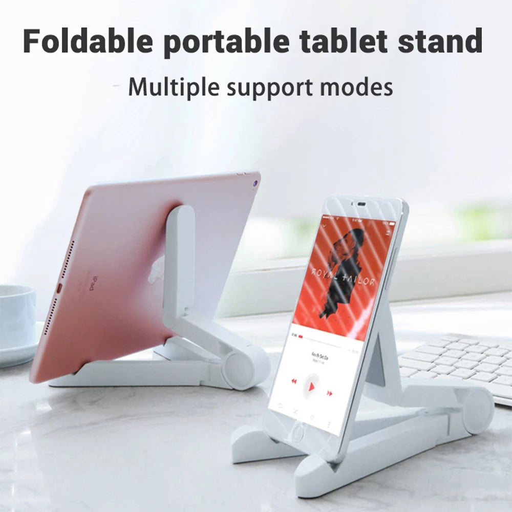 EMTRA Universal Folding Tablet Holder: Compatible with iPad Air Pro, Samsung, Xiaomi, Huawei - Fits 4.7 to 12.9 inch Tablets - iPad Accessories