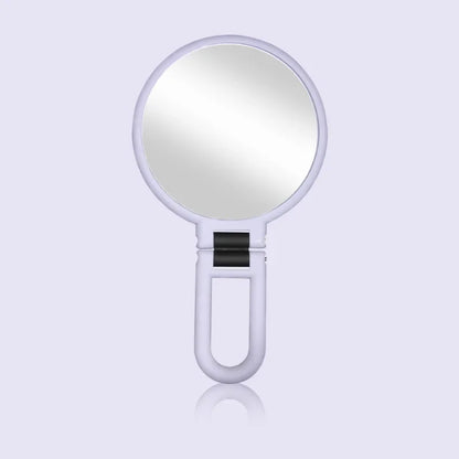 Double-Sided Magnifying Makeup Mirror - 2X/5X/10X/15X Handheld Compact Vanity Mirror, Cosmetic Tool