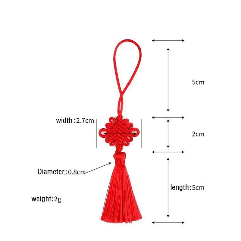 5/10Pcs 5cm Small Chinese Knot Silk Tassel Pendants - Sewing Curtain Charms for DIY Crafts, Gift Jewelry Making, and Home Decor