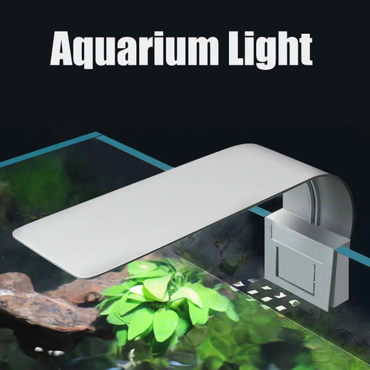 Super Slim LED Aquarium Grow Light: 5W/10W/15W Waterproof Clip-on Lamp for Fish Tank - Lighting Plants Aquatic Plant Lighting