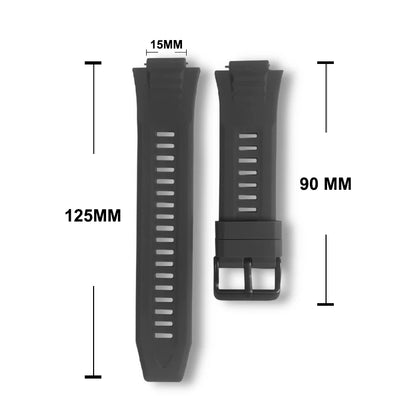 Original MK66 Smart Watch Straps – Waterproof Bands, 15mm Bracelets, Includes Free Tempered Glass for Smartwatch Parts