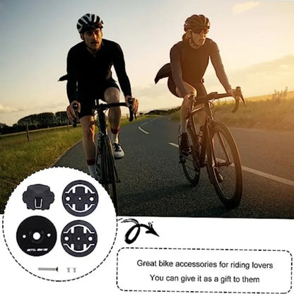 Bike Computer Holder Stem Top Cap Mount Bracket | Compatible with Garmin Edge, Bryton, Cateye | Stopwatch GPS Speedometer Bike Parts